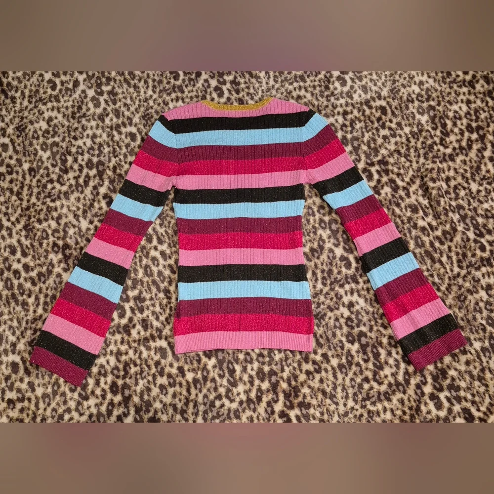Blank NYC Metallic Stripe Top XS - Picture 9 of 12